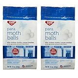 Enoz Para Moth Balls for Moths and Carpet Beetles, 80-mothballs, 2-pack (160 Count)