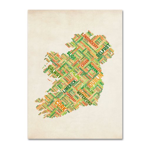 Trademark Fine Art Ireland I by Michael Tompsett Canvas Wall Art, 16 by 24-Inch