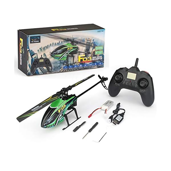 CT-Tribe Segelflugzeug Ferngesteuert, 2.4Ghz 4CH Single Blade Flybarless RC Hubschrauber, RC Flugzeugmodell für Anfänger…