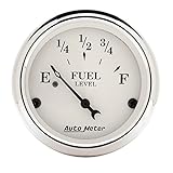 Auto Meter 1606 Old Tyme White Fuel Level Gauge
