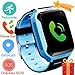 Kids Smart Watch Phone for Girls Boys - IP67 Waterproof GPS Tracker Locator Touch Camera Games SOS Outdoor Digital Wrist Cellphone Watch Bracelet for Holiday Birthday Gifts(Pink)