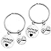 Top Plaza Set of 2 You're My Person Pinky Promise Antique Silver Alloy Key Chain Key Ring Valentines Gift