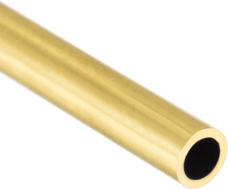 sourcing map Brass Round Tube, 300mm Length 3.5mm OD 0.5mm Wall Thickness, Seamless Straight Pipe Tubing 3 Pcs - Image 4