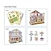 CubicFun Miniature Dollhouse Kits with Furniture,Kids House 3D Puzzle Toys,Sara's Home P678h