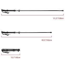 Collapsible Walking Stick for Travel, Adjustable