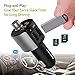 Perbeat Bluetooth FM transmitter Wireless Receiver Radio Adapter Car Kit with 3.4A Dual USB Car Charger Music Controls & Hands-Free Calling C27 Black Gray