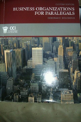 Business Organizations For Paralegals