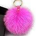 FURTALK Fur Pom Pom Keychain Bag Charm Fur Handbag Charms Original