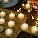 AMAGIC 36 Pack Flameless Battery Operated Tea Lights, Electric Fake Tealight with Warm White Flickering Bulk, LED Candle for Holiday & Home Decoration,Dia 1.4