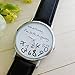 SMTSMT Hot Women's Leather Late Anyway Letter Watches_Black
