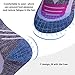 Zacro 2 Pair Ski Socks for Women - Thicken and Lengthen Outdoor Skiing Socks, Snowboard Socks for Skiing or Snowboarding, Size: US 5-7 (Purple)