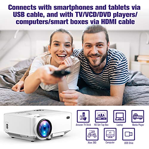3 Upgraded+Projector+DBPOWER+Smartphone+Supported