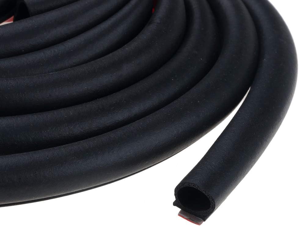 BIKITIQUE 20m Car Door Seal Strip BShape Adhesive Automotive Rubber