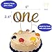 Lubatis 1st Birthday Boy Decoration; Boy First Birthday Decorations; Cake Topper First Birthday, Rainbow Birthday Banner, 40 inch 1 Mylar Balloon, 35 pcs Rainbow Birthday Party Set, LeTime (Blue)