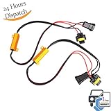 2X H11 LED DRL Fog Light 50W Load Resistor Error Free Decoder Cancel