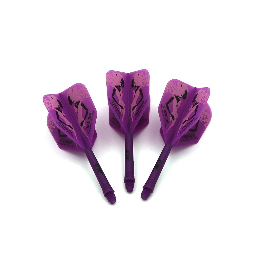 CUESOUL ROST Integrated Dart Shaft and Flights,big wing shape,Set of 3 pcs Beauty Pattern(CSAK-5MN5) — image 1