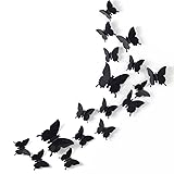 24pcs 3D Butterfly Removable Mural Stickers