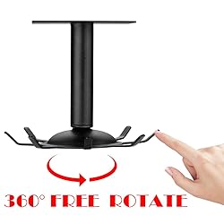 Kitchen Rotating Utensils Hooks, Matte Black