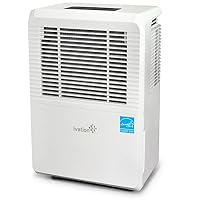 Ivation 70 Pint Energy Star Dehumidifier - Large-Capacity For Spaces Up To 4,500 Sq Ft - Includes Programmable Humidistat, Hose Connector, Auto Shutoff/Restart, Casters & Washable Air Filter, White, 