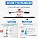 [Full Kit] Anti Tip Furniture Anchor & TV Straps w/ Ultra-Strong Mounting Hardware & Safety Stud Finder Locks-In Heavy Objects for Instant Earthquake, Child & Baby Proofing (Black, 8 Straps)