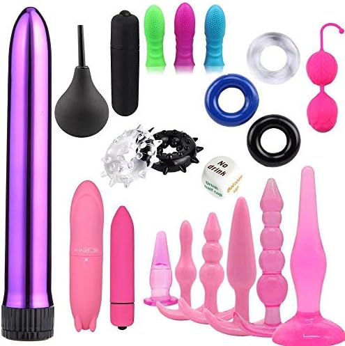 Kismet168 20PCS Multi-Type Amal Plug Adult Six Toys Kit Couples for Games