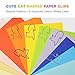 Cat Paper Clips - Cat Gifts for Cat Lovers - Great Birthday Gift for Teachers, Students, Kids, Coworkers - Cute Cat Office Supplies - Desk Accessories for Scrapbooks, Notebook (60Pcs)