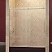DreamLine Enigma-X 55-59 inch W x 62 inch H Frameless Sliding Tub Door in Brushed Stainless Steel and Clear Glass