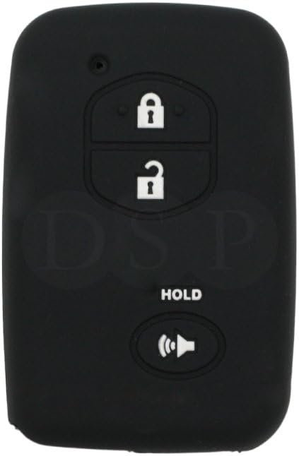 BROVACS Silicone Cover Protector Case Holder Skin Jacket Compatible with TOYOTA 3 Button Smart Remote Key Fob CV2404 Black - Image 3