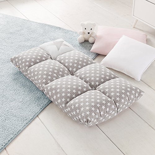 howa-2-in-1-poltrona-divano-per-bambini--schienale-regolabile-in-6-posizioni-grigio-8602