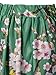 PERSUN Women Floral Midi A-Line Skater Skirt (Oneseize, Green)