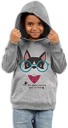 Baby Boys Girls Hipster Pug Bull Dogs Cotton Sweatshirts Hooded Hoodie For Child