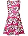 Funnycokid Girls Sleeveless Dress Kids Printed Twirl Party Casual Dresses 4-13 Years