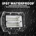 LED Pod Light Bar, AAIWA 6 Inch LED Driving Lights 4PCS 48W Flood Off Road Backup Light LED Fog Lights for Truck SUV ATV UTV Boat