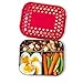 LUNCHBOTS Trio Three Section Container Red Dot, 1 EA