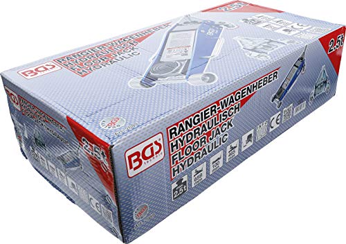 BGS 2889 | Rangier-Wagenheber | 2,5 t | hydraulisch | Hubhöhe 100-460 mm | Aluminium-Stahl-Konstruktion | Hydraulik mit Doppelhubkolben 6