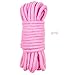 Alwaysuc 4-Pack 32 Feet 10M Soft Twisted Cotton Rope(Black,Red,pink, Purple) (Cotton Rope)