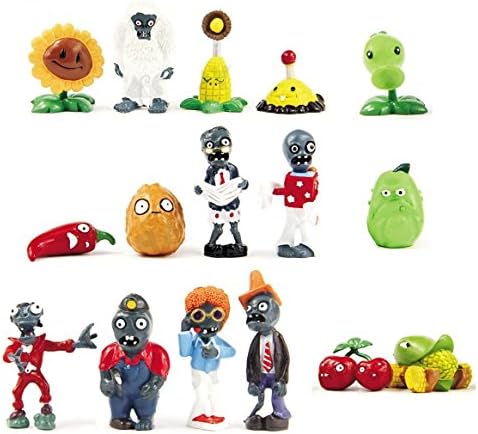 Oliasports 16 X Plants vs Zombies Toys Series Game Role Figure Display Toy PVC Gargantuar Craze Dave Dr. Zomboss Action Figure