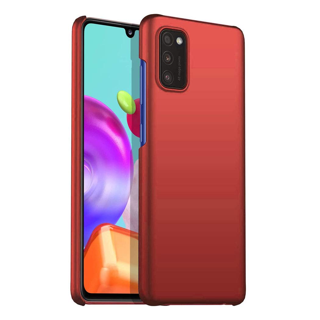 GAPlus Samsung Galaxy A41 Case - Ultra Slim Thin Armour Hard Case - Matte Rubberized Cover (Red)