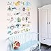 Kids Room Decor Pirate Alphabet Wall Decals for Kids Baby Room Removable Peel and Stick Educational Letters for Bedrooms Nursery Decor Art Decal