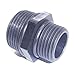 WKUP F001, 1 NPT Male to 3/4 GHT Male Adapter, Rubber O-Rings Included on Both Ends (Pack of 2)