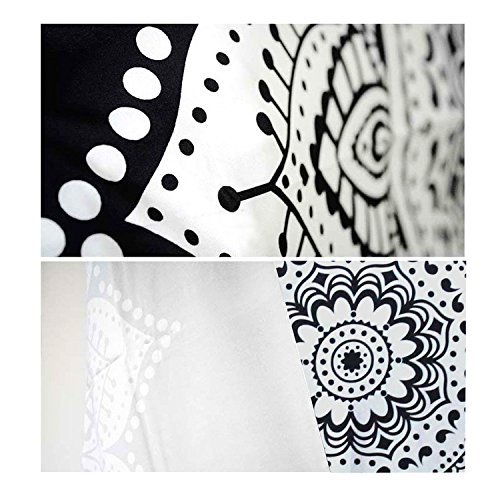 E-beauty Mandala Bohemian Tapestry Black and White Art Printing Wall Hanging Cloth - Indian Traditional Handicrafts- Wall Decor Hippie Tapestries …