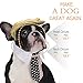 FOMATE Dog and Puppy Costume with Hair Piece Wig and Tie. Make Animals Great Again with This Wacky Political Satire Costume Perfect for Gags, Parties, and Events