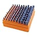 Unigift 100PCS Of 3MM Pole 4-10mm Blue Polishing Grinding Head Abrasive Mounted Stone Drill Bit Set for Engraving Cutting Buffing Suit