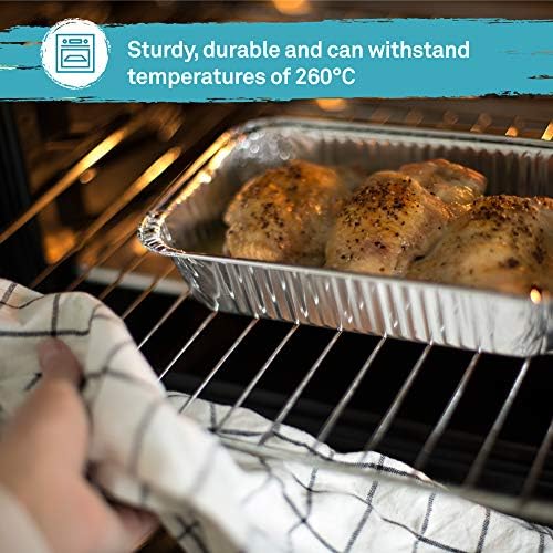 Bandejas De Aluminio Desechables Se Pueden Meter Al Horno