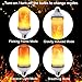 CPPSLEE Led Flame Effect Light Bulb, 4 Modes Flame Lights Bulbs, E26 Base Fire Light Bulbs with Gravity Sensor, Valentine Decorations Flickering Light Bulb for Indoor and Outdoor