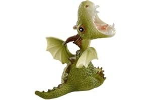 Top Collection Miniature Fairy Garden and Terrarium Statue, Mini Dragon Roaring