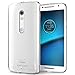 PLESON Droid Maxx 2 Case, [TOU] Motorola Droid Maxx 2/Moto X Play Case Cover, Crystal Clear/Super-Thin/Lightweight/Exact Fit/NO Bulkiness Clear Back Panel+Soft Bumper Case for Droid Maxx 2 (2015)