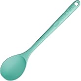 13.3" Solid Cooking Spoon: U-Taste 600ºF Heat Resistant Kitchen Mixing Spoon, Food Grade Nonstick Long and Large Rubber Soup 