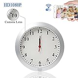 UYIKOO Upgraded 1080P WiFi Wall Clock Camera IP DVR Security Cam Surveillance Cameras P2P Real-time Video Remote View on Your Phone With Motion Detection