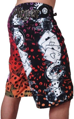 New Ed Hardy "Love is a Gamble" Sunset Board Shorts Swim Surf Trunks
